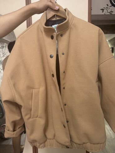 пальто альпака турция цена: Бомбер, Осень-весна, Made in KG, Оверсайз, 3XL (EU 46)