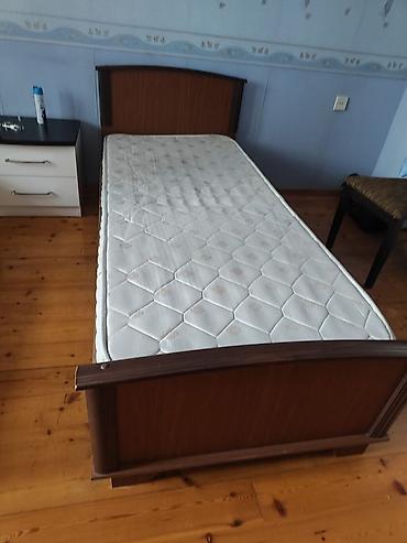 Tək nəfərlik çarpayı və döşək dəsti - Ölçü: tək nəfərlik Çarpayı