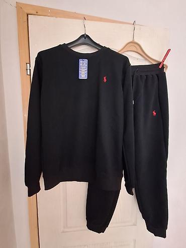 Gornji i donji deo: Polo Ralph Lauren trenerka.Nova sa etiketama.Crne boje,sa crvenim — 13