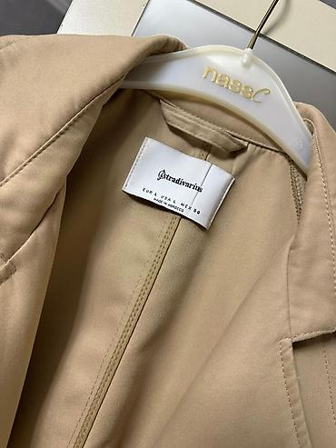 Şəxsi əşyalar: Plaş, Stradivarius, L, rəng - Bej — 2