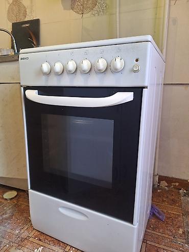 Техника и электроника: Газовая плита BEKO, классический белый цвет. Б/У Характеристики: - 4 — 3