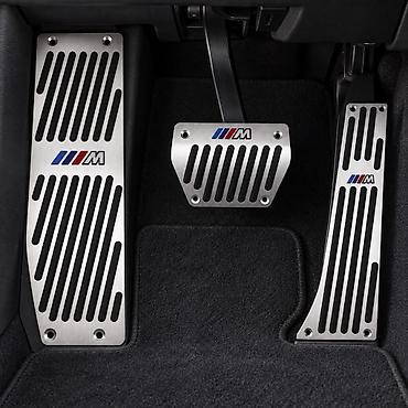 bmw 330 i: BMW üçün M dizaynlı pedal üzlükləri dəsti — 3 ədəd M loqolu, gümüşü — 2