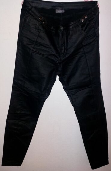 pantalone iz kotona: Pantalone C&A, XL (EU 42), bоја - Crna