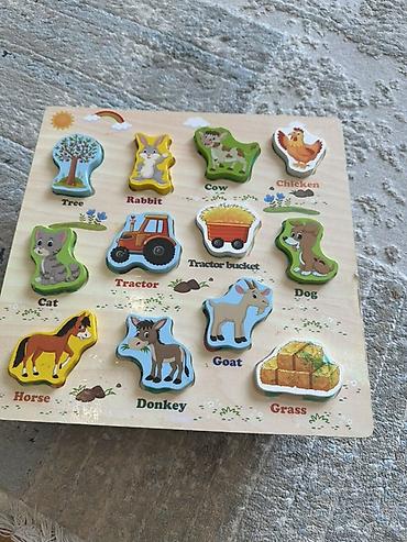 puzzle xalça: Məktəbəqədər uşaqlar üçün taxta pazl dəsti - Müxtəlif mövzulu — 3