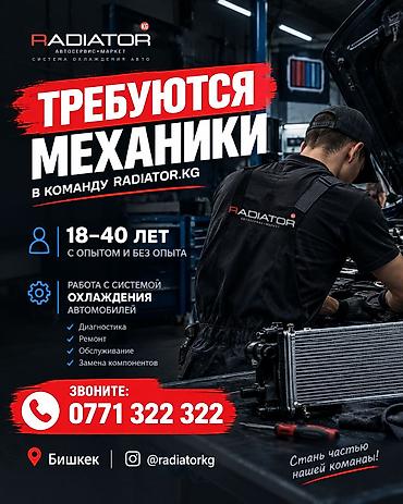 ювелир работа: RADIATOR.KG НАБИРАЕТ МЕХАНИКОВ! Хочешь освоить востребованную — 1
