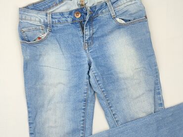 krótkie spodenki jeansowe z koronką: Jeans, L (EU 40), condition - Fair