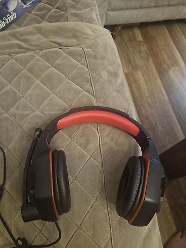 микрофон для компьютера: Oyun qulaqlığı və mikrofonu olan simli headset - Rəng: qara/qırmızı - — 4