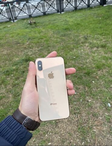 Apple iPhone: IPhone Xs, 64 GB, Qızılı, Zəmanət, Kredit, Simsiz şarj