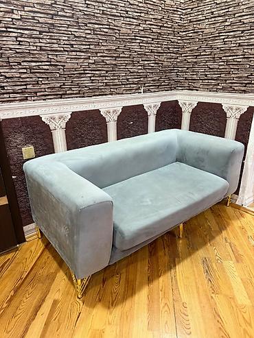 Divanlar: Mini-divan, İşlənmiş, Açılmayan, Bazasız, Vеlur parça, Çatdırılma yoxdur — 1