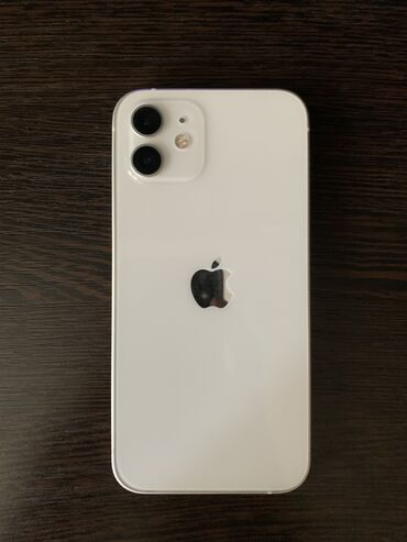 ми пад 6: IPhone 12, Б/у, 64 ГБ, Белый, Защитное стекло, 80 %