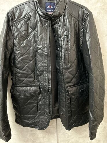 осенний куртки для мужчин: Куртка 2XL (EU 44), цвет - Черный