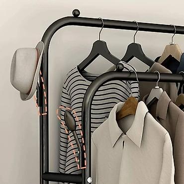 Вешалки: Стойка-вешалка для одежды YP-610 с колёсами ✨ Идеальное решение для — 10