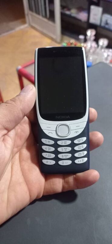 телефон fly slim: Nokia 8000 4G, < 2 ГБ, цвет - Серый, Кнопочный, Две SIM карты