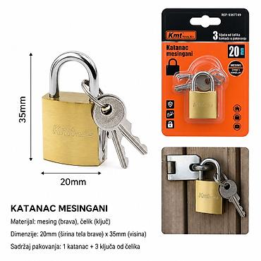 KMT Brava 9367749 Mesingani katanac Kmt Tools – praktično rešenje za na lalafo.rs KMT Brava 9367749 Mesingani katanac Kmt Tools – praktično rešenje za