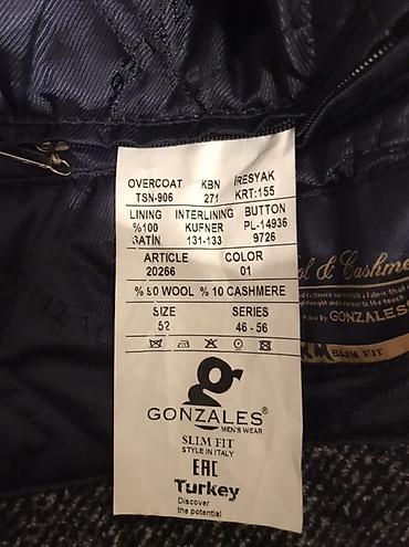 Мужская одежда: Мужское пальто GONZALES (Men’s Wear) Slim Fit одевал 1 раз на свадьбе — 1