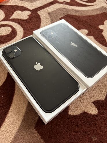 айфон xs токмок: IPhone 11, Колдонулган, 64 ГБ, Кара, Коргоочу айнек, Каптама, Кабель, 75 %