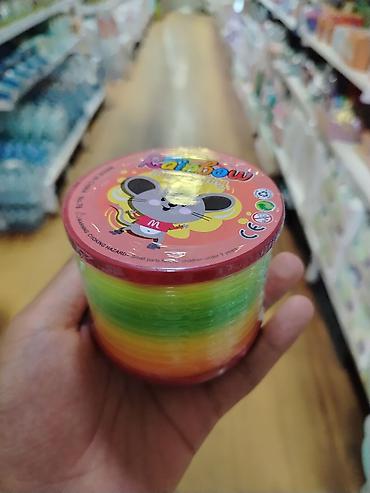 телескопическая указка: Радужная пружинка Rainbow (magic spring) - Яркая многоцветная — 1