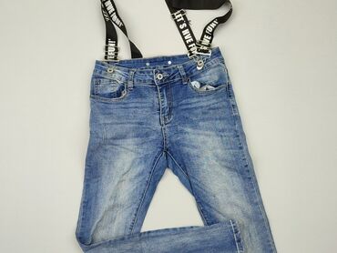 jeansowe spódnice z przetarciami: Jeansy, M, stan - Dobry