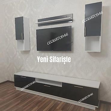divar ref: Yeni, Düz TV altlığı, Polkalı, Laminat — 5