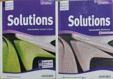 книга solutions pre intermediate: Книги по английскому языку-Solutions 2nd edition Oxford intermediate 🌸