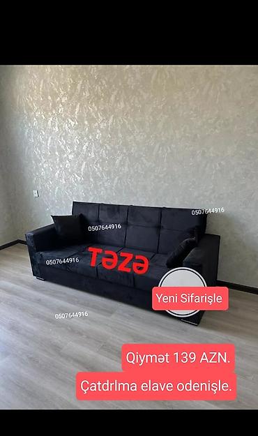 Sifarişlə divanlar: Divan, Qonaq otağı üçün, Parça, Bazalı, Açılan, Kitab — 8