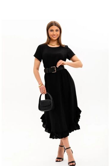 Повседневные платья: Повседневное платье, Made in KG, Лето, Длинная модель, Оверсайз, Все размеры — 13