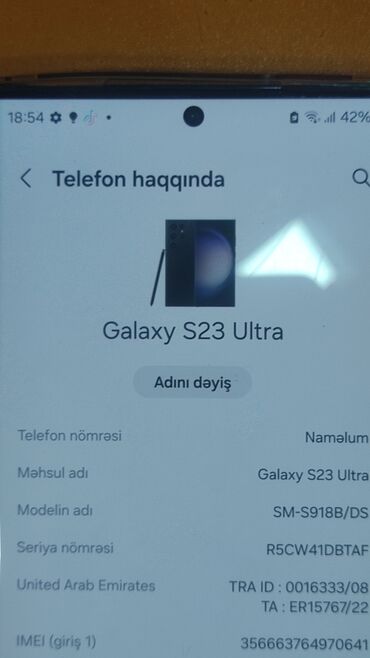 ikinci el samsung s23 ultra: Samsung Galaxy S23 Ultra, 256 GB, rəng - Qara, Zəmanət, Kredit, Qırıq