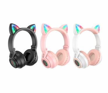 наушники borofone: BOROFONE BO18 Cat ear беспроводные наушники, BT 5.0, батарея 400mAh