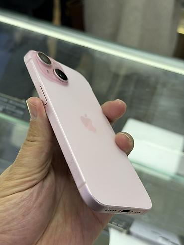 Мобильные телефоны и аксессуары: IPhone 15, Б/у, 128 ГБ, Розовый, Кабель, 88 % — 8
