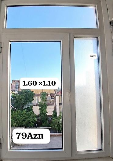 plastik pəncərə: Pencere satilir 
olcu 1.60×1.10
qiymet 80 Azn .
unvan Neftciler.Sevda — 1