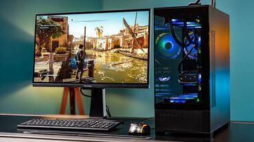 Masaüstü kompüterlər və iş stansiyaları: Oyun komputeri. orta oyunlari acir. 500 gb hdd geforce 2 gb graphics
