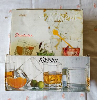 corek qabi: Stəkanlar, Şüşə, 12 ədədli dəst, 200 ml, Türkiyə