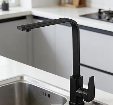 taburet: Crna Kuhinjska Slavina Visoka 41 cm – Mat Crna Novo, nekorišćeno ✅ — 2