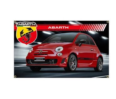 hdm delovi: FIAT 500 ABARTH - zastava 150 X 90 cm Zastava dimenzija 150 X 90 cm -