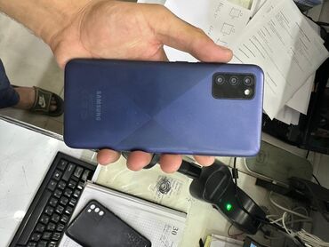 filəş kart: Samsung Galaxy A22, 32 GB, rəng - Göy, Barmaq izi, İki sim kartlı, Face ID