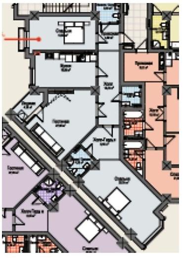 aurum: 3 комнаты, 135 м², 5 этаж, ПСО (под самоотделку) — 1