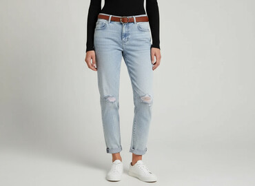 ubrania river island: River Island, Jeansy damskie, rozmiar M