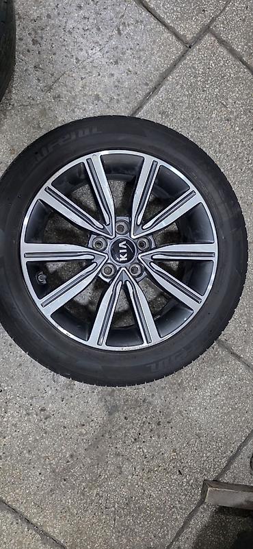 volk rays: Литой диск Kia с шиной Kumho Ecsta. Характеристики по фото: - размер — 1