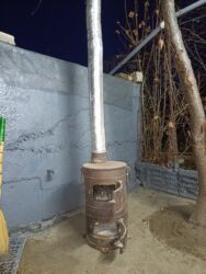 угловой диваны бу: *Печь-буржуйка с дымоходом* 10000т. сом - Тип: чугунная печь