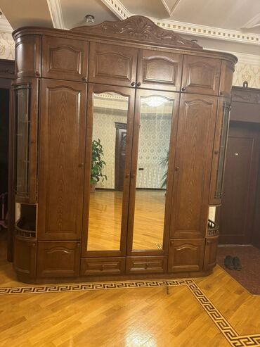 шкаф железный офисный: Гардеробный шкаф, Б/у, 4 двери, Распашной, Прямой шкаф, Азербайджан