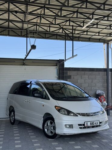 расрочкага машина алам: Минивэн Toyota Estima белого цвета Год 2001 объем 2.4 не битая