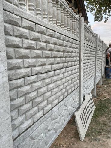 Железобетонные заборные плиты: Эвро забор Бишкек шаарында жайгашкан ынтымак2/1 олчоп чено акысыз — 5