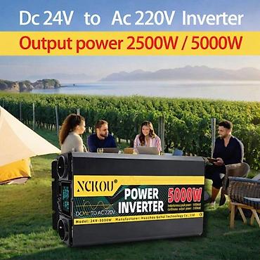 i̇nverter: İnvertor 5000W Bütün kateqoriyalar • Ev və bağ üçün • Təmir və — 1
