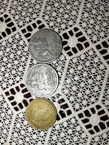 sikkə: Kolleksiya üçün İspaniya sikkələri dəsti - 1 peseta – bürünc rəngli — 2