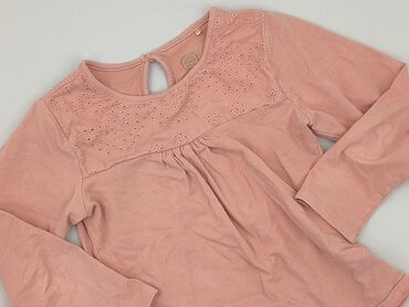 bluzka z długim rękawem basic: Shirt 5-6 years, condition - Perfect, pattern - Without pattern, color - Pink