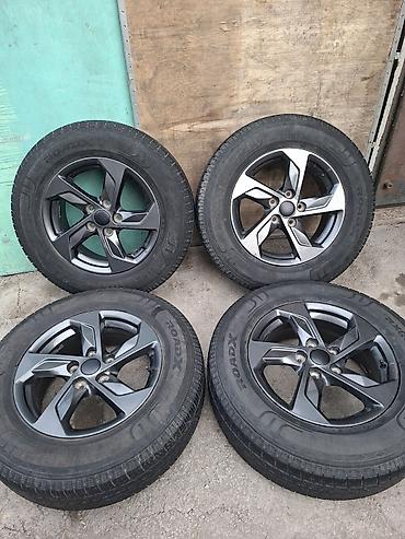 баа: Дөңгөлөктөр монтажда 215 / 70 / R 16, Жай, Колдонулган, Комплект, Жеңил унаалар, Куйма, тешиктери - 5 — 8