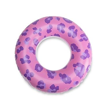kosarka igracka: Swim Essentials šlauf 90 cm – roze sa ljubičastim leopard printom - — 1