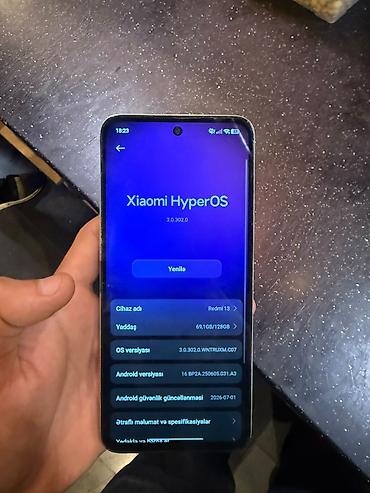 Elektronika: Xiaomi 128 GB, rəng - Ağ, 
 Qırıq — 1