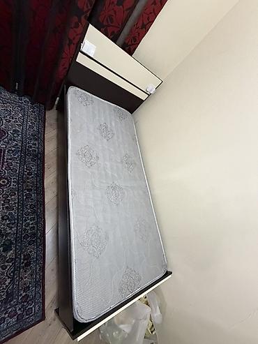 Çarpayılar: Tək nəfərlik çarpayı və döşək dəsti Tək nəfərlik kravat Matras yeni — 2