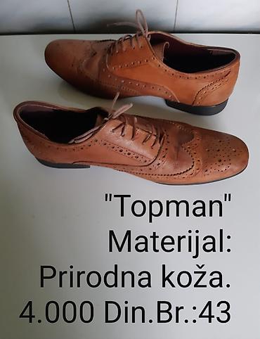 Cipele: Muške cipele „Topman” – brogue/oxford stil - Materijal: prirodna koža — 4